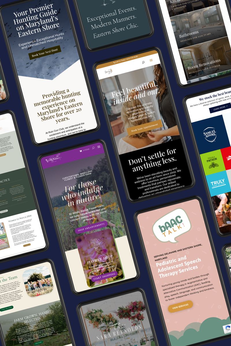 iphonemockup Mockup of a layout of iphones with multiple homepages designed by Ivingo Creative