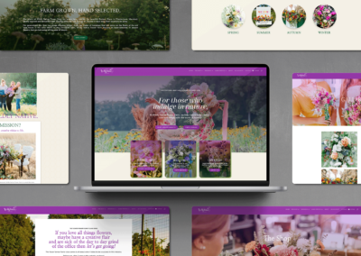 Wildly Native Flower Farm Website Mockup